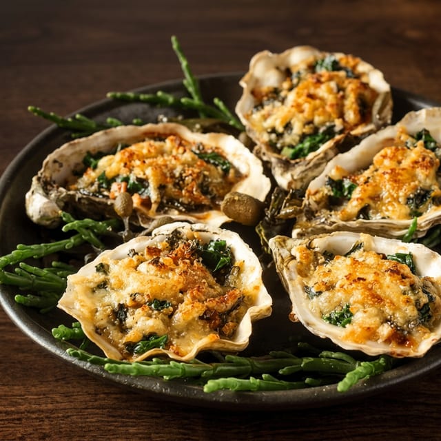 Oysters Rockefeller.