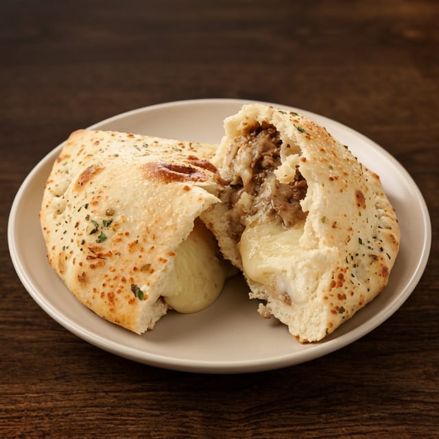 Steak and Cheese Calzone.