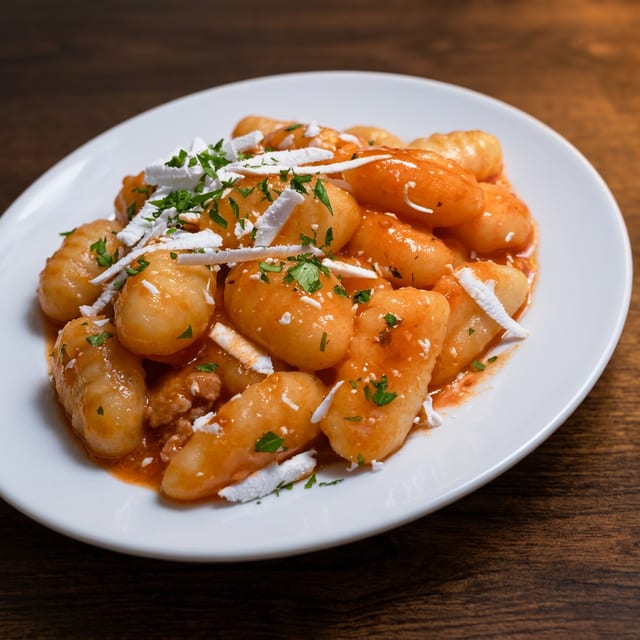 Gnocchi Cherry Tomato & Arugula.