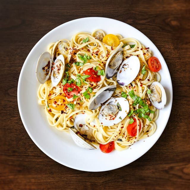 Seafood Wine Linguine.
