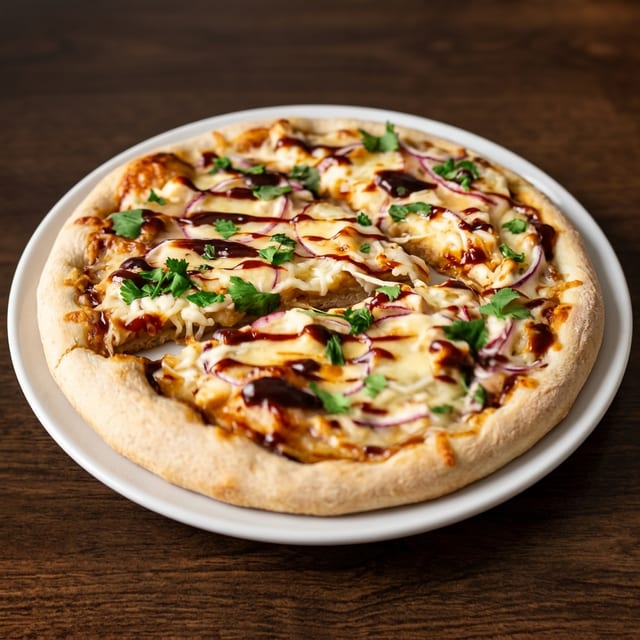 BBQ Chicken Pizza.