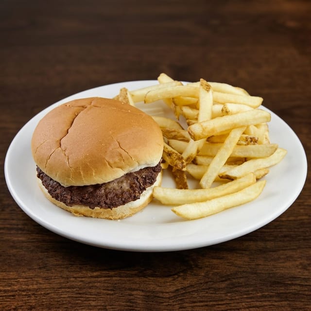 Kids Cheeseburger with Fries.